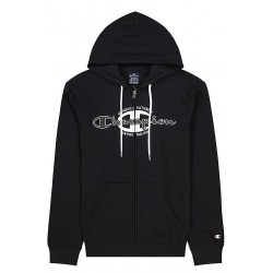 SUDADERA CHAMPION HOODED FULL ZIP HOMBRE 217996 NEGRA