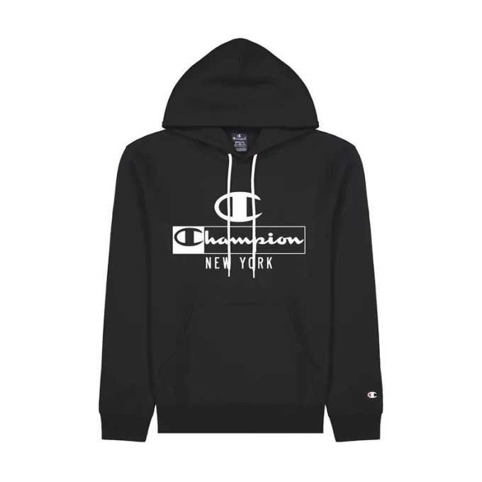 SUDADERA CHAMPION HOODED  HOMBRE 217994 NEGRA