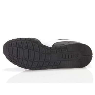PUMA ST RUNNER v3 L PIEL HOMBRE 384855 06 NEGRA Y BLANCA