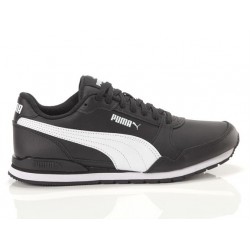 PUMA ST RUNNER v3 L PIEL HOMBRE 384855 06 NEGRA Y BLANCA