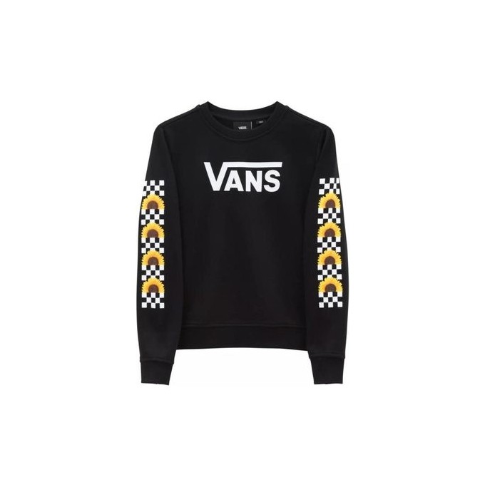 SUDADERA VANS SUNLIT CREW NIÑA NEGRA VN0A7RTXBLK