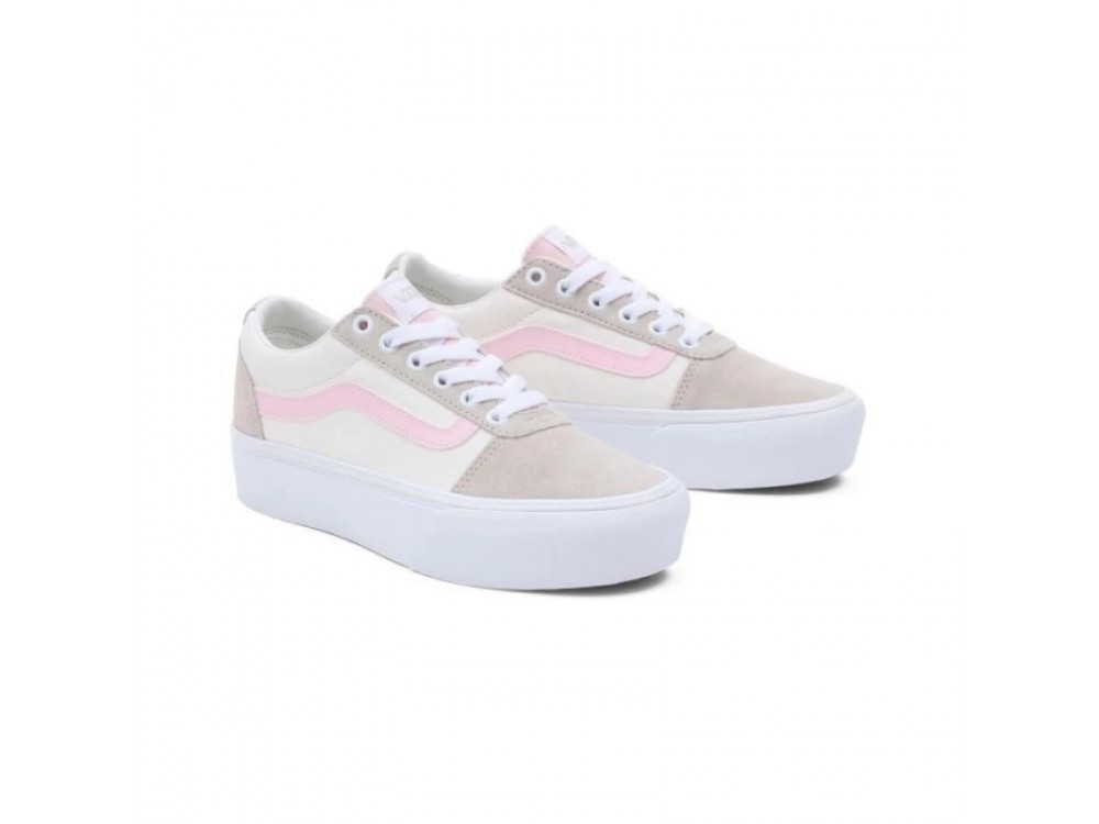 Zapatillas Ward Plataforma // Vans Mujer Beige // Vans Baratas y bajas Mujer