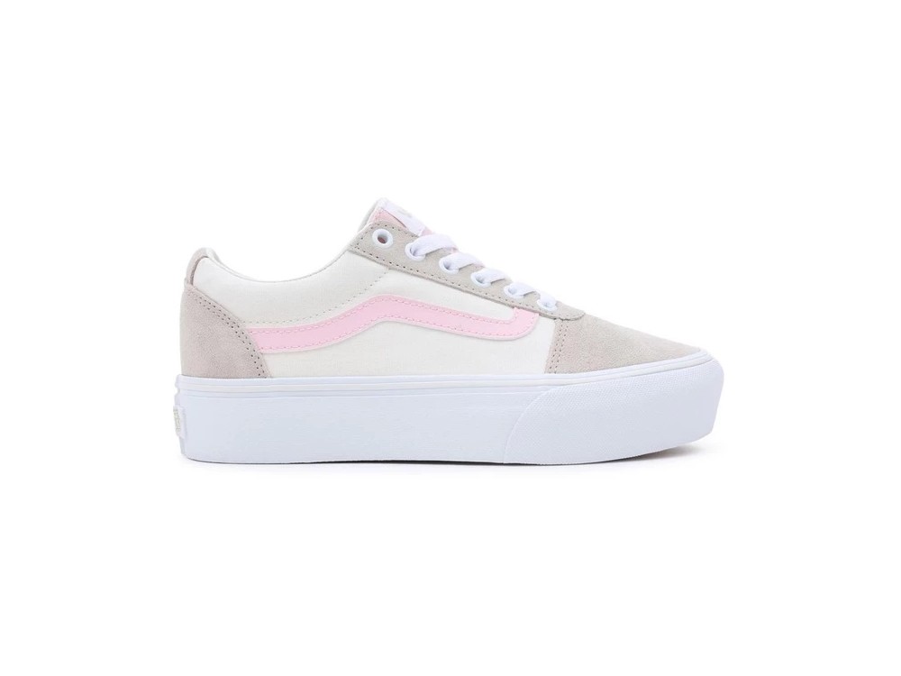 Zapatillas Ward Plataforma // Vans Mujer Beige // Vans Baratas y bajas Mujer