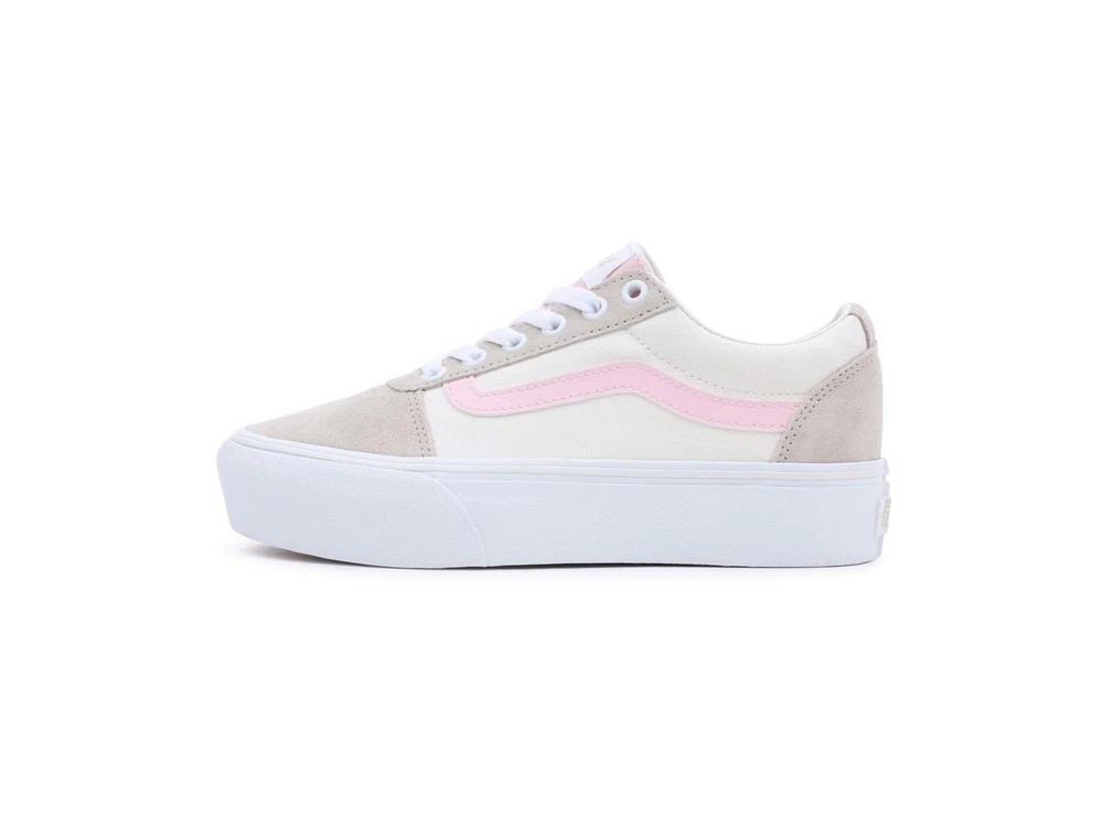 Vans Ward Plataforma // Vans Mujer Beige // Vans Baratas bajas Mujer