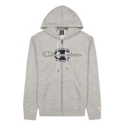 SUDADERA CHAMPION HOODED FULL ZIP HOMBRE 217996 GRIS