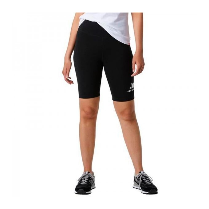 NEW BALANCE ESS BIKE SHRT LEGGINGS CORTOS WS21505 NEGRO