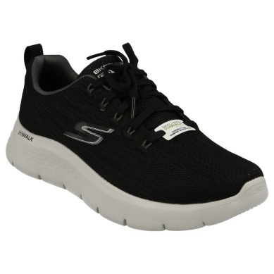 SKECHERS GO WALK FLEX STRIKING LOOK MUJER 124960/BKW NEGRA