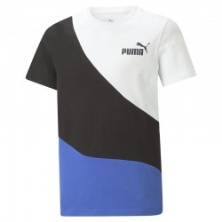 PUMA CAMISETA BLANCA, NEGRA Y AZUL NIÑO 67423192