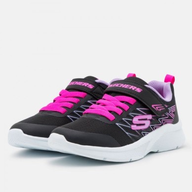 SKECHERS MICROSPEC NIÑA 302468L/BLK NEGRA