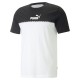 PUMA CAMISETA ESS+ BLOCK TAPE TEE BLANCA Y NEGRA HOMBRE 673341 01