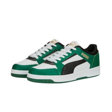 PUMA REBOUND JOY LOW PIEL HOMBRE 380747 26 VERDE Y BLANCA