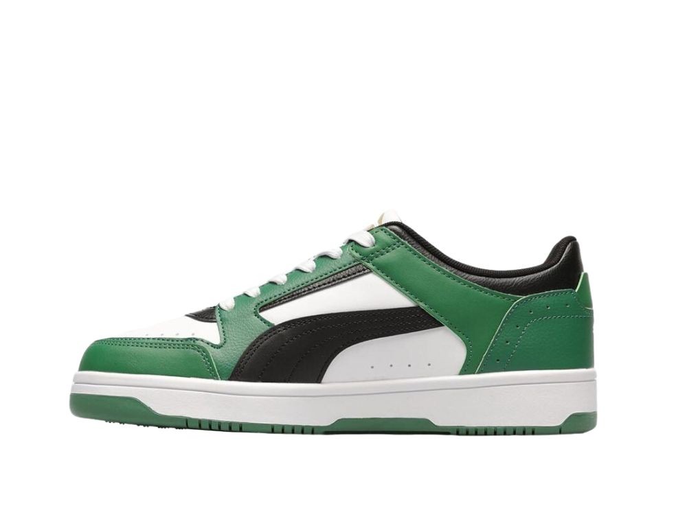 Zapatos Hombre Mujer PUMA Caven Blanco Verde Zapatillas Deportivo Piel  380810 26