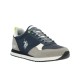 ZAPATILLAS US POLO ASSN GRIS Y AZUL MARINO BALTY003