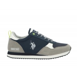 ZAPATILLAS US POLO ASSN GRIS Y AZUL MARINO BALTY003