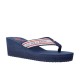 US POLO ASSN CHANCLAS PLATAFORMA MUJER AZUL DBL002