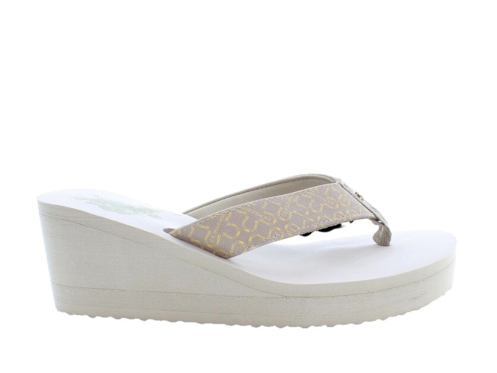 US POLO ASSN CHANCLAS PLATAFORMA MUJER BEIGE CHANY004 PRINT-BEI002
