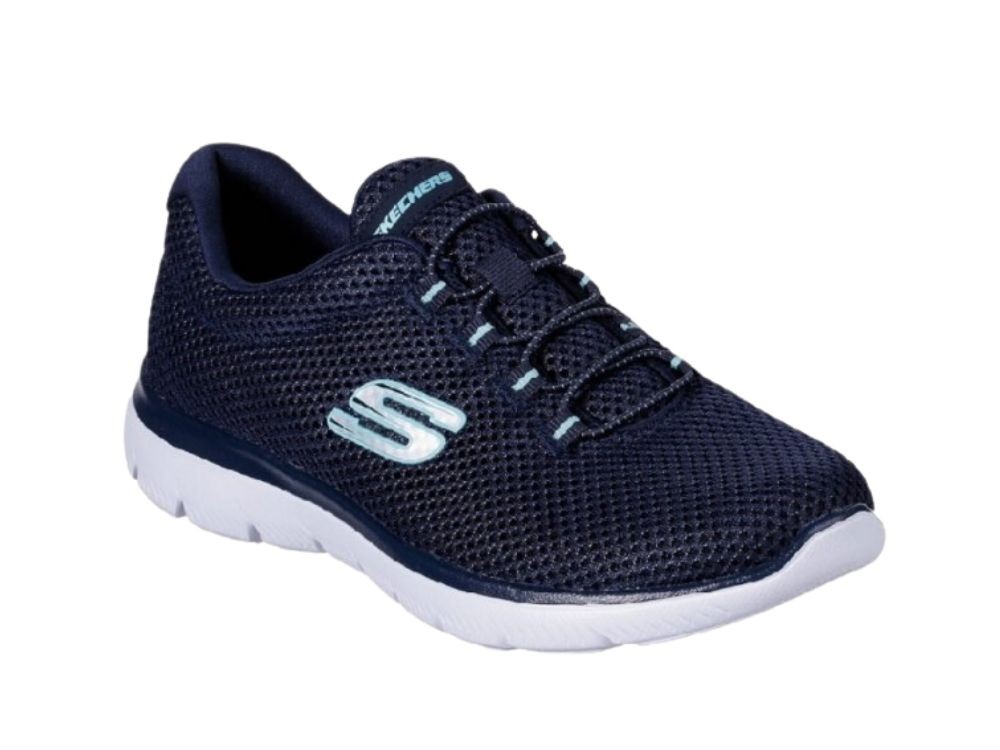 Skechers flex appeal 2025 mujer azul