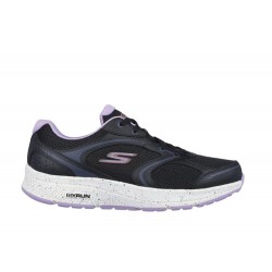 ZAPATILLAS RUNNING SKECHERS GO RUN MUJER 128285 NEGRA Y MORADA