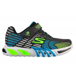 ZAPATILLAS SKECHERS 400135L BBLM LUCES NIÑO NEGRA Y AZUL