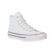 CONVERSE BOTA PLATAFORMA JUNIOR ALL STAR A01016C BLANCA PIEL