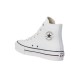 CONVERSE BOTA PLATAFORMA JUNIOR ALL STAR A01016C BLANCA PIEL