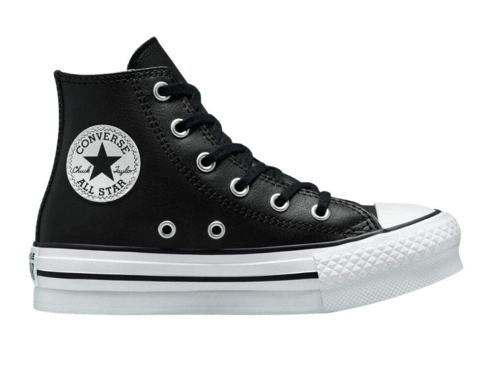 Converse Botas Negras Comprar Converse bota piel Niña Negras Outlet Converse Botas Plataforma /