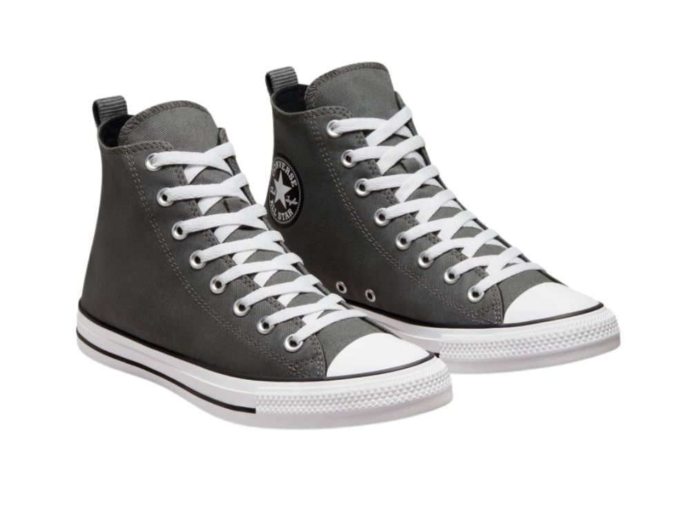 Zapatillas Gris oscuro // Outlet Converse Gris oscuro Altas Baratas