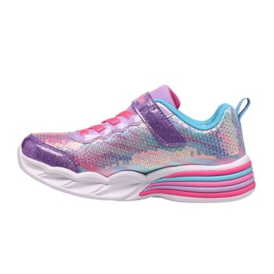 ZAPATILLAS SKECHERS SWEETHEART LUCES NIÑA 302313LPRMT MORADO
