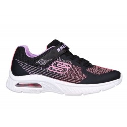 ZAPATILLAS SKECHERS NIÑA MICROSPEC 303610L/BKLV NEGRA Y LILA