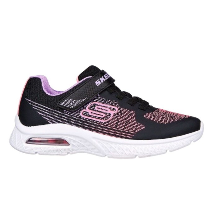 ZAPATILLAS SKECHERS NIÑA MICROSPEC 303610L/BKLV NEGRA Y LILA