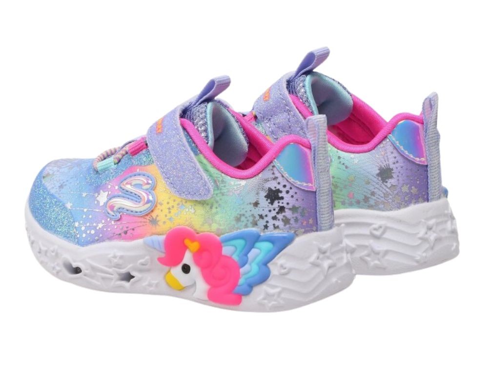 Zapatillas de Niña Unicornio Con Luz Rosa