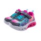 ZAPATILLAS SKECHERS 302315N NVMT LUCES BEBE ROSA CORAZONES