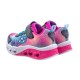 ZAPATILLAS SKECHERS 302315N NVMT LUCES BEBE ROSA CORAZONES