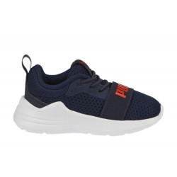 ZAPATILLA PUMA WIRED RUN AC BEBE 374217 21 AZUL MARINO