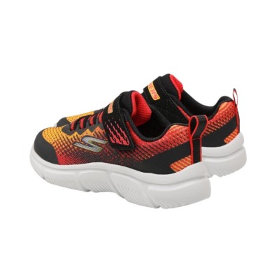SKECHERS GO RUN 650 NORVO BEBE 405035N/BKRD NEGRA Y NARANJA