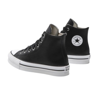 CONVERSE BOTA PLATAFORMA JUNIOR ALL STAR A02485C NEGRAS PIEL