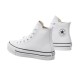 CONVERSE BOTA PLATAFORMA JUNIOR ALL STAR A02486C BLANCA PIEL