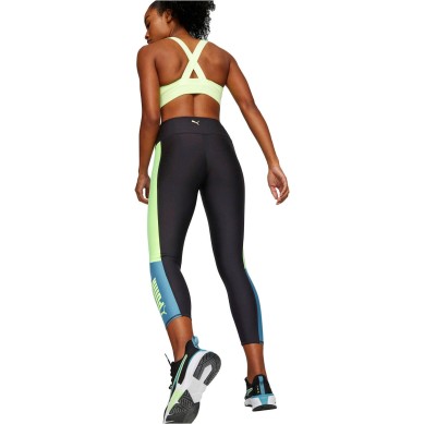 PUMA FIT MALLA MUJER 523849 33 NEGRAS Y VERDE