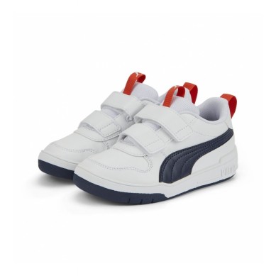 ZAPATILLA PUMA MULTIFLEX SL NIÑO 380740 11 BLANCA Y AZUL