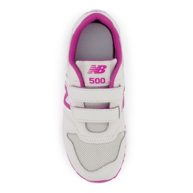 NEW BALANCE ZAPATILLA NIÑA PV500GM1 GRIS Y ROSA