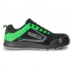 ZAPATILLAS SPARCO CUP ADELAIDE NEGRA VERDE S1P SRC