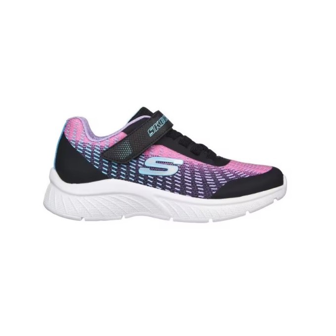 ZAPATILLAS SKECHERS NIÑA 303532L BKMT NEGRA Y ROSA