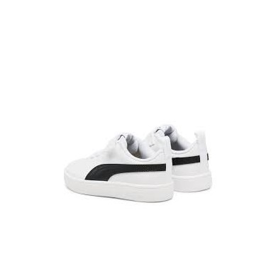 ZAPATILLA PUMA RICKIE AC NIÑO 385836 03 BLANCA Y NEGRO