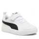 ZAPATILLA PUMA RICKIE AC NIÑO 385836 03 BLANCA Y NEGRO