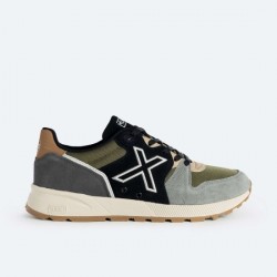 ZAPATILLA MUNICH 1030 75 HOMBRE VERDE Y NEGRA 4151075