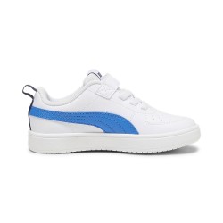 ZAPATILLA PUMA RICKIE AC NIÑO 385836 24 BLANCA Y AZUL