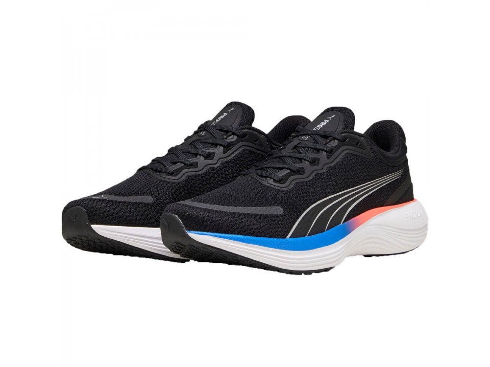 Marca Puma. Calzado negro hombre running. Zapatillas negras hombre.