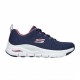 SKECHERS MUJER ARCH FIT 149713 NVPK AZUL MARINO