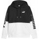 PUMA SUDADERA POWER MUJER 676023 01 NEGRA Y BLANCA