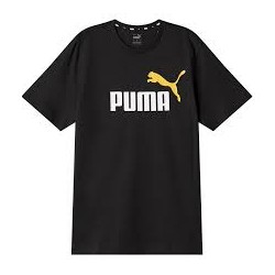 PUMA CAMISETA ESS + 2 COL LOGO NEGRA HOMBRE 586759 90